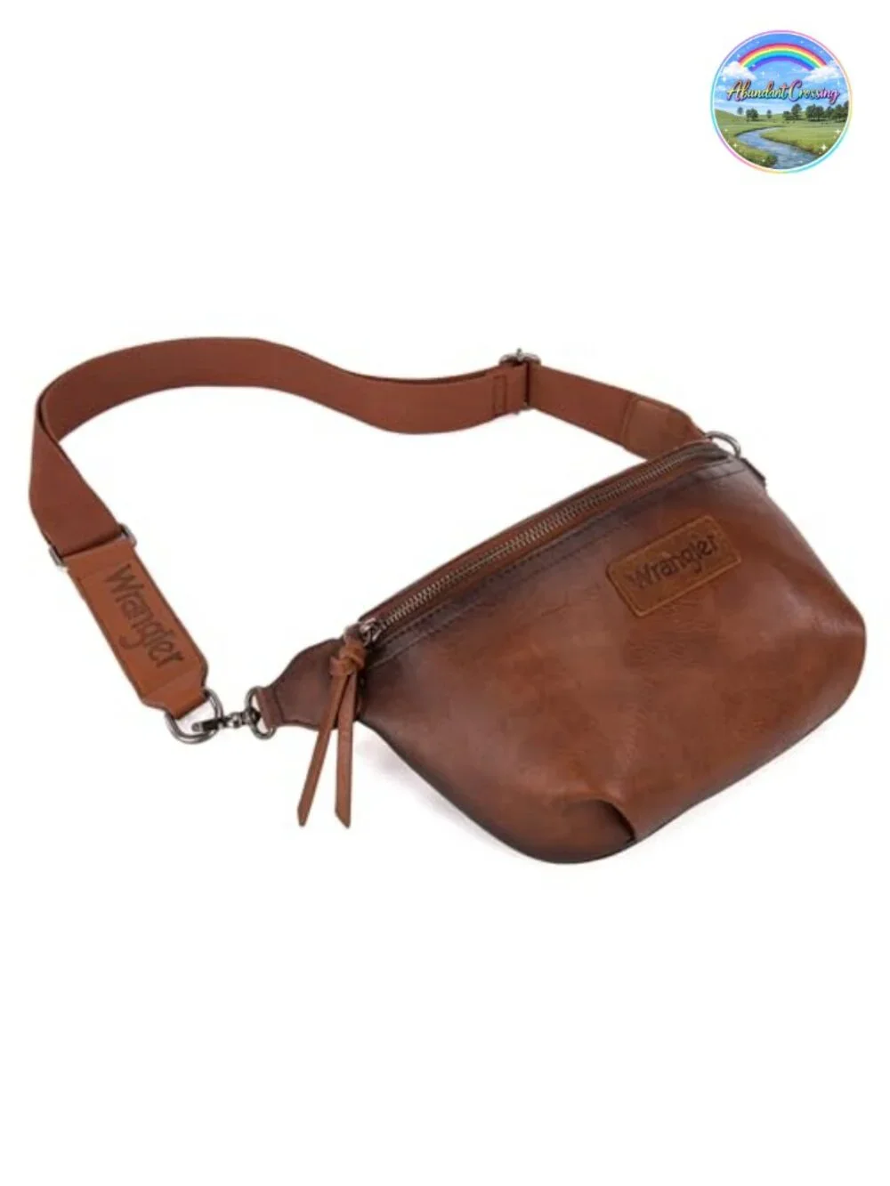 Wrangler Faux Leather Waist Pack Travel Belt Bag Crossbody Sling Purse